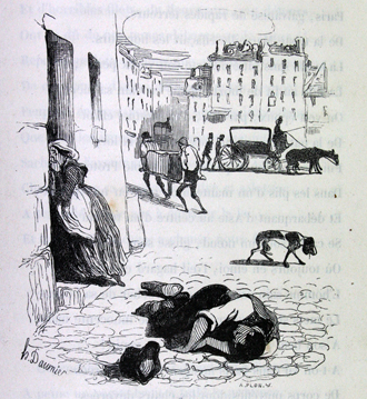 Оноре Домье. Холера 1832 года в Париже. 1841