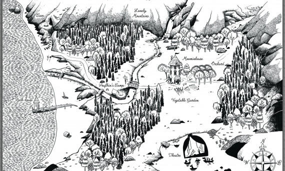 Карта мира Муми-троллей